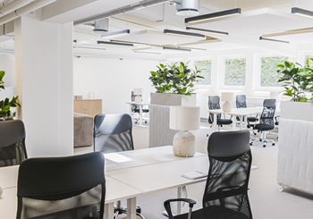 Moderne og stilfuldt kontor i rolige omgivelser på Ø